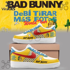 Bad Bunny Debi Tirar Mas Fotos World Tour 2026 Air Force 1 Sneakers Bad Bunny Debi Tirar Mas Fotos World Tour 2026 Air Force 1 Sneakers