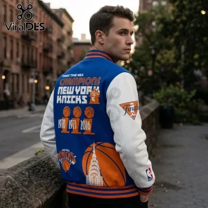 New York Knicks 2026 NBA Champions Royal Bomber Jacket