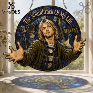 Kurt Cobain Nirvana The Soundtrack Of My Life Suncatcher