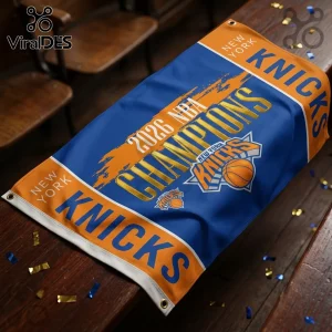 New York Knicks 2026 NBA Champions Double-Sided House Flag