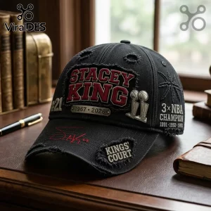Stacey King Chicago Bulls 3x NBA Champion Embroidered Cap Stacey King Chicago Bulls 3x NBA Champion Embroidered Cap