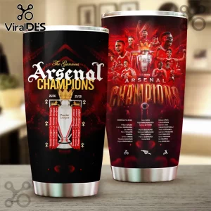 Arsenal FC 25/26 Premier League Champions 40oz Stanley Tumbler Cup