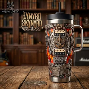 Lynyrd Skynyrd x Yeti Stainless Steel Sculpted Guitar Sweet Home Alabama Tumbler