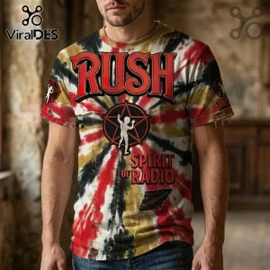 Rush Band Spirit Of Radio Starman Multi Color Distressed T-Shirt