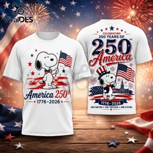 Snoopy x America 250th Anniversary 1776-2026 Patriotic Collectible T-Shirt