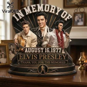 Elvis Presley In Memory Of 1977 Memorial Tribute Collectible Sculpted Plaque