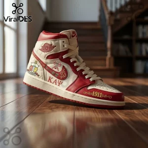 Kappa Alpha Psi Red White 1911 Nike Air Jordan 1 Sneakers