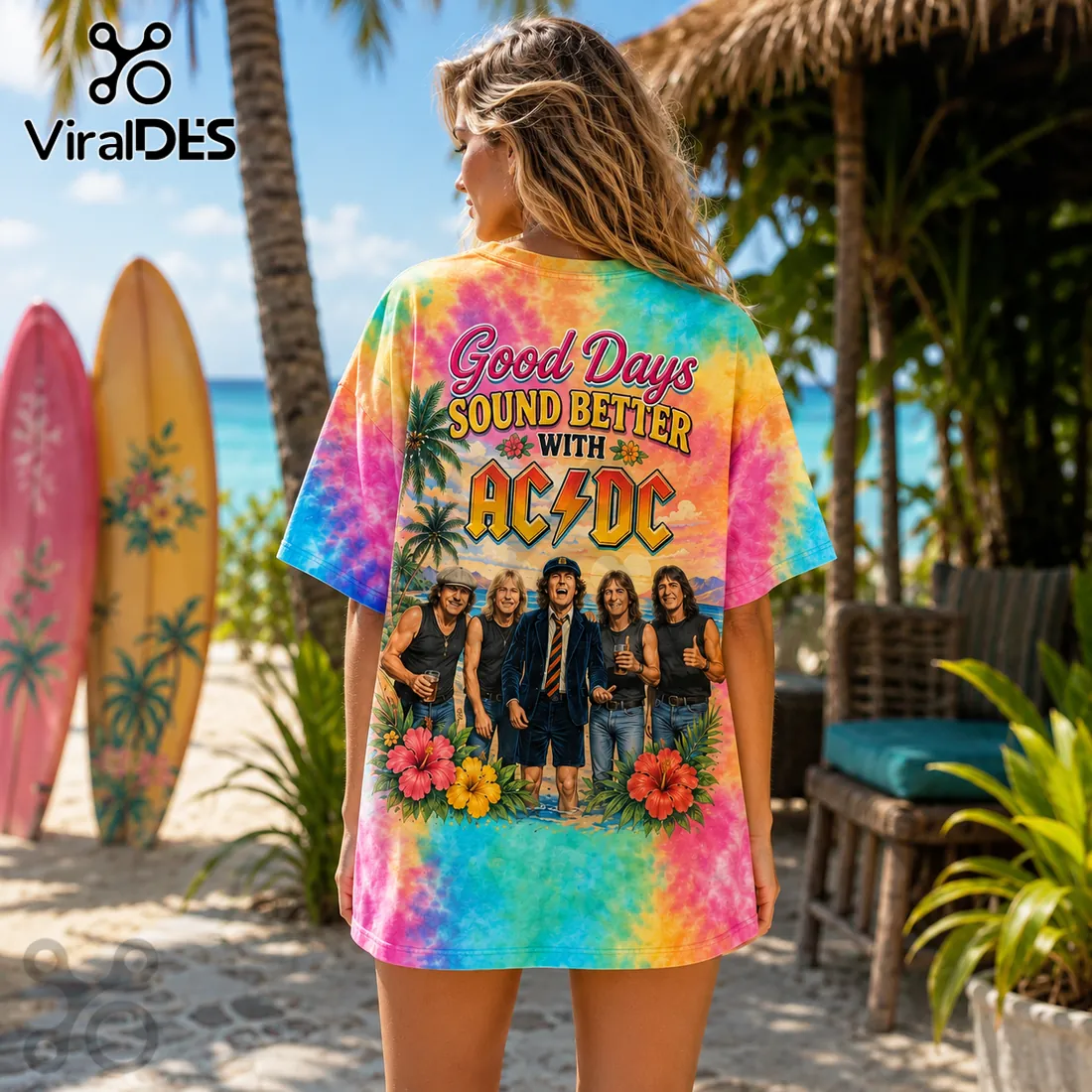 AC/DC Good Days Summer Beach 2026 T-Shirt AC/DC Good Days Summer Beach 2026 T-Shirt