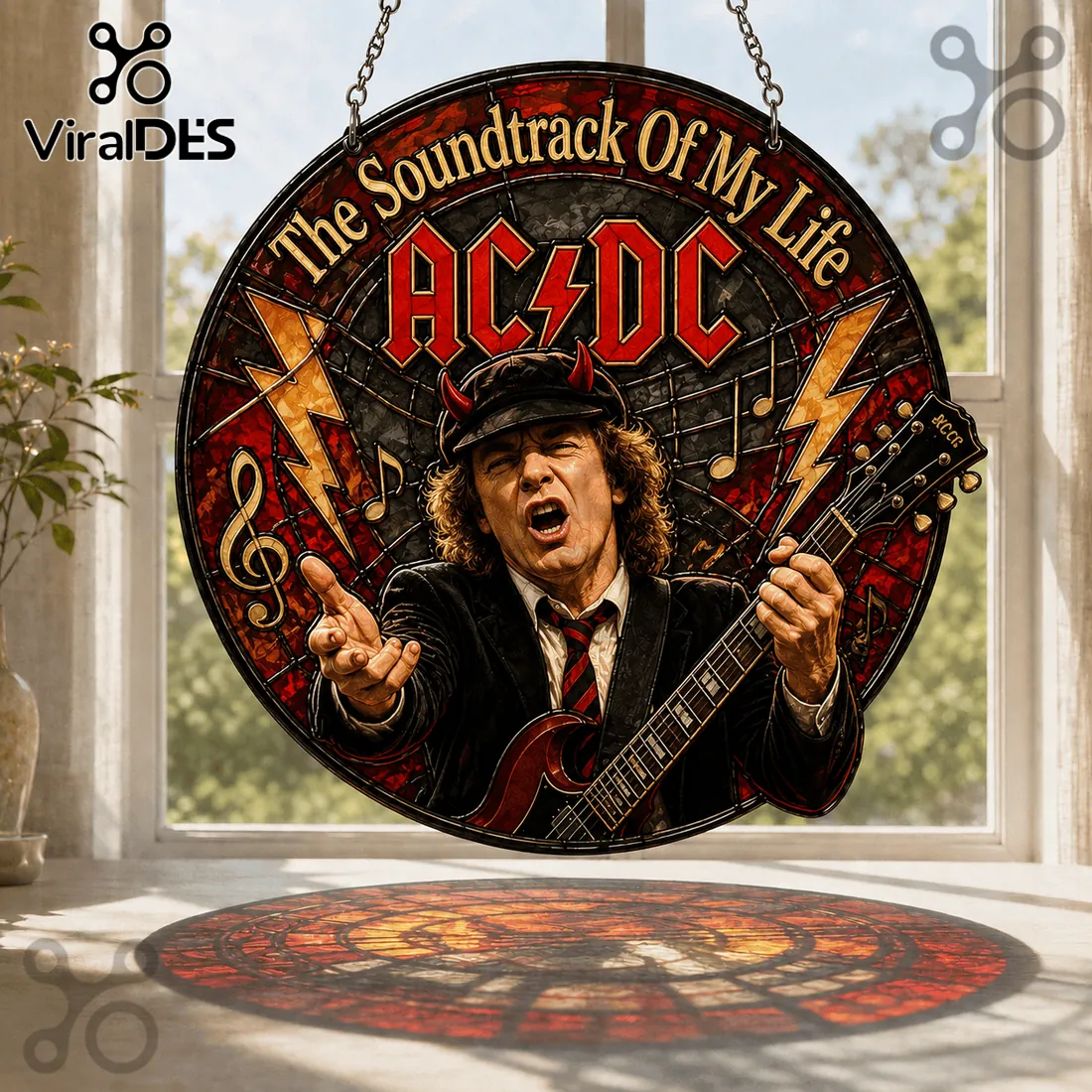 AC/DC The Soundtrack Of My Life Suncatcher AC/DC The Soundtrack Of My Life Suncatcher