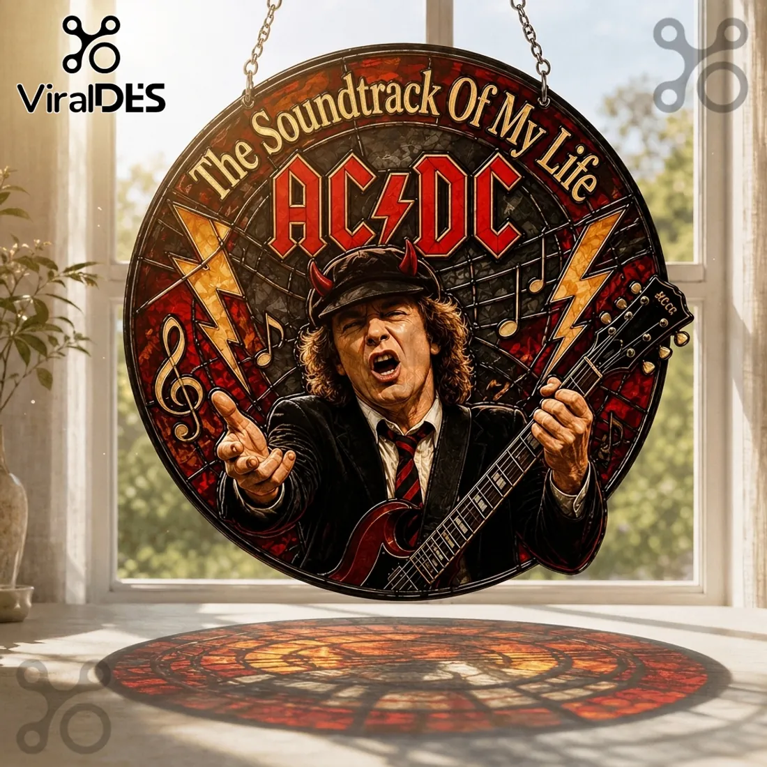 AC/DC The Soundtrack Of My Life Suncatcher AC/DC The Soundtrack Of My Life Suncatcher