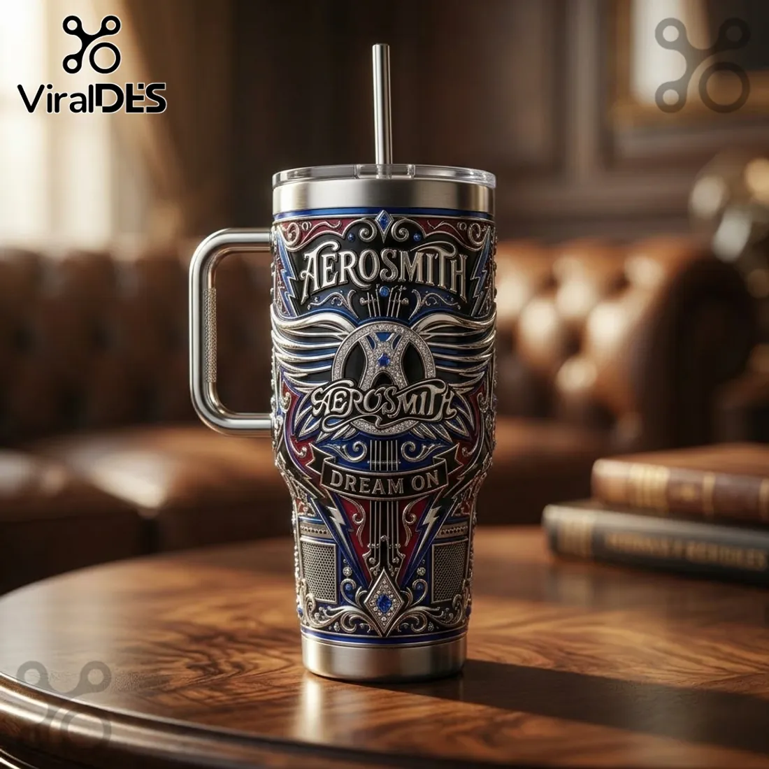 Aerosmith Dream On Legacy Edition 40oz Stainless Tumbler Aerosmith Dream On Legacy Edition 40oz Stainless Tumbler