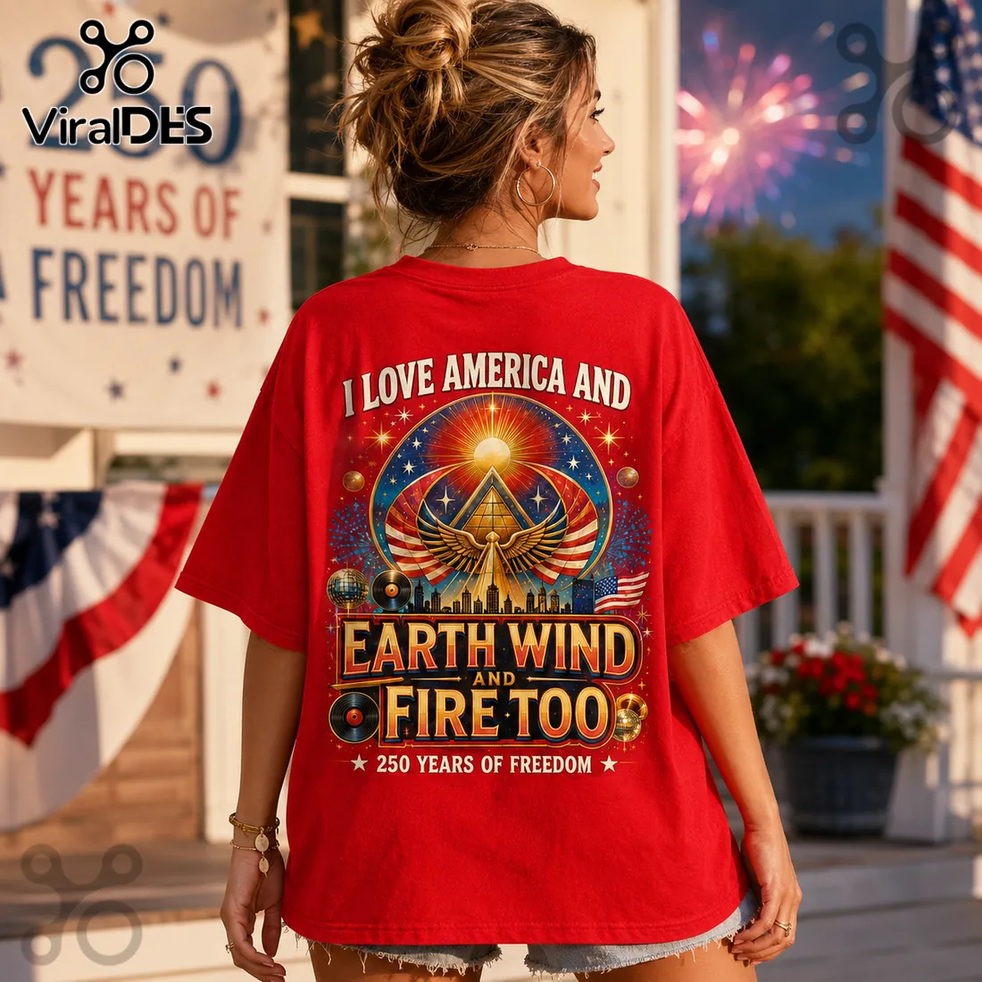 America 250 Earth Wind and Fire 250 Years of Freedom Anniversary Shirt America 250 Earth Wind and Fire 250 Years of Freedom Anniversary Shirt