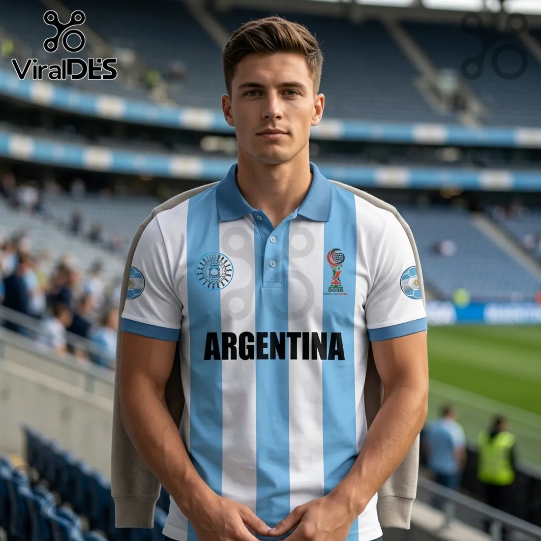 Argentina National Football Team 2026 World Cup Polo Shirt Argentina National Football Team 2026 World Cup Polo Shirt