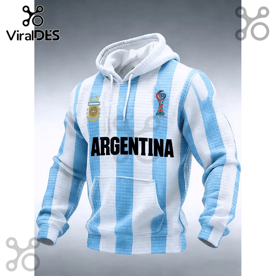 Argentina National Team 2026 FIFA World Cup Pullover Hoodie Argentina National Team 2026 FIFA World Cup Pullover Hoodie