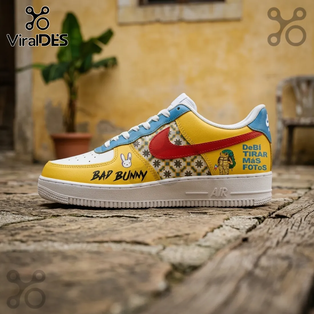 Bad Bunny Debi Tirar Mas Fotos World Tour 2026 Air Force 1 Sneakers Bad Bunny Debi Tirar Mas Fotos World Tour 2026 Air Force 1 Sneakers