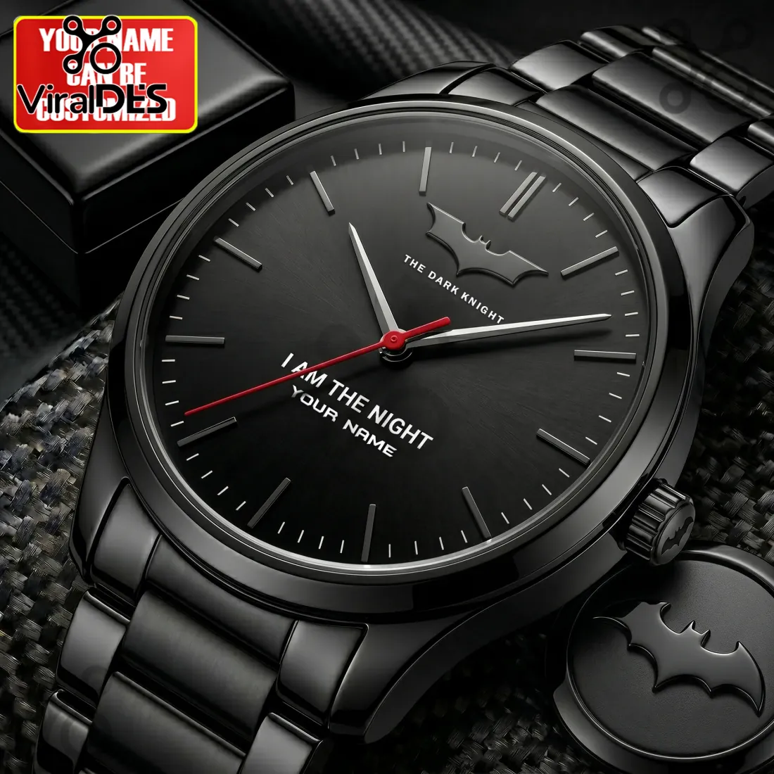 Batman Dark Knight Stainless Steel Quartz Wrist Watch Batman Dark Knight Stainless Steel Quartz Wrist Watch