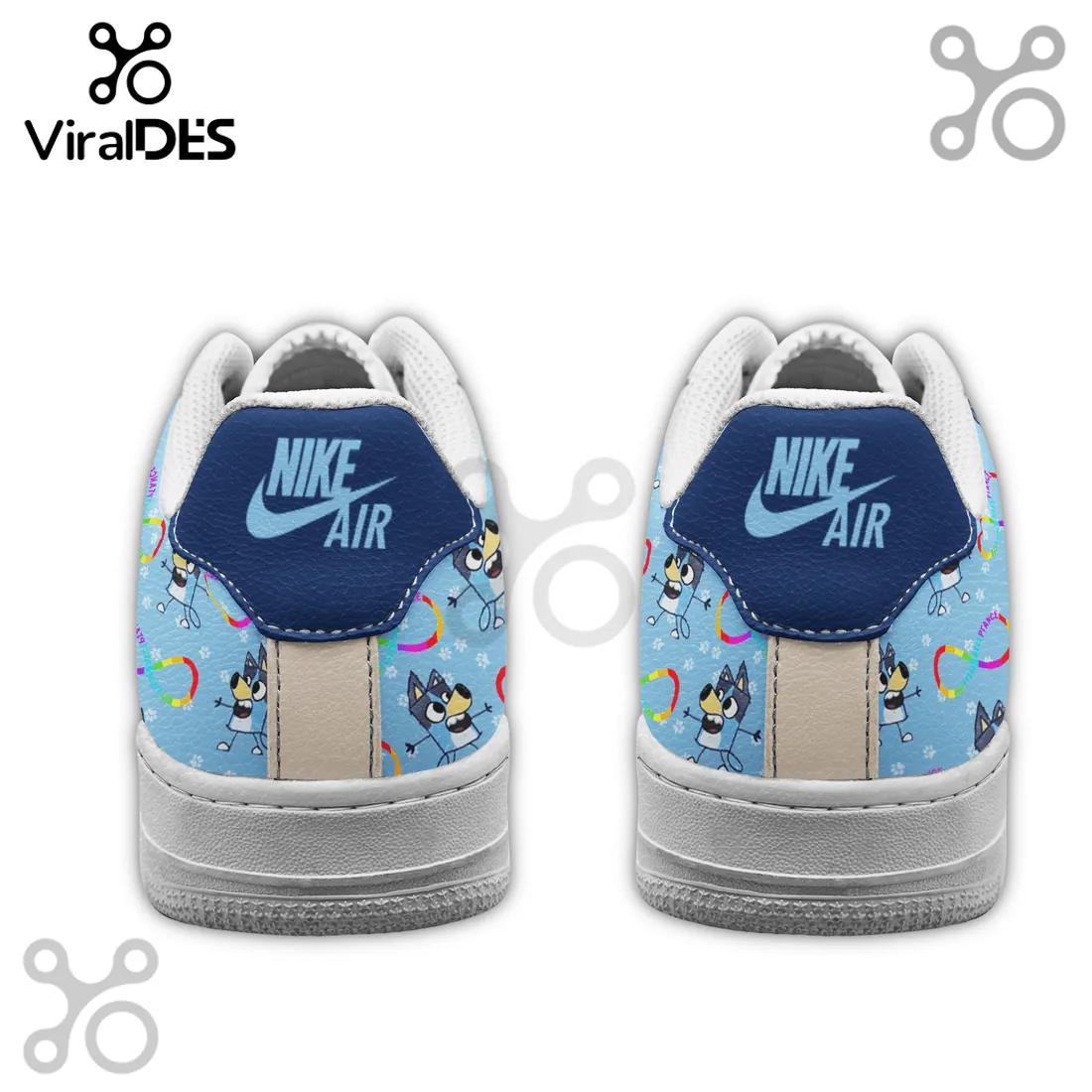 Bluey x Autism Acceptance Custom Air Force 1 Shoes 2026 Bluey x Autism Acceptance Custom Air Force 1 Shoes 2026