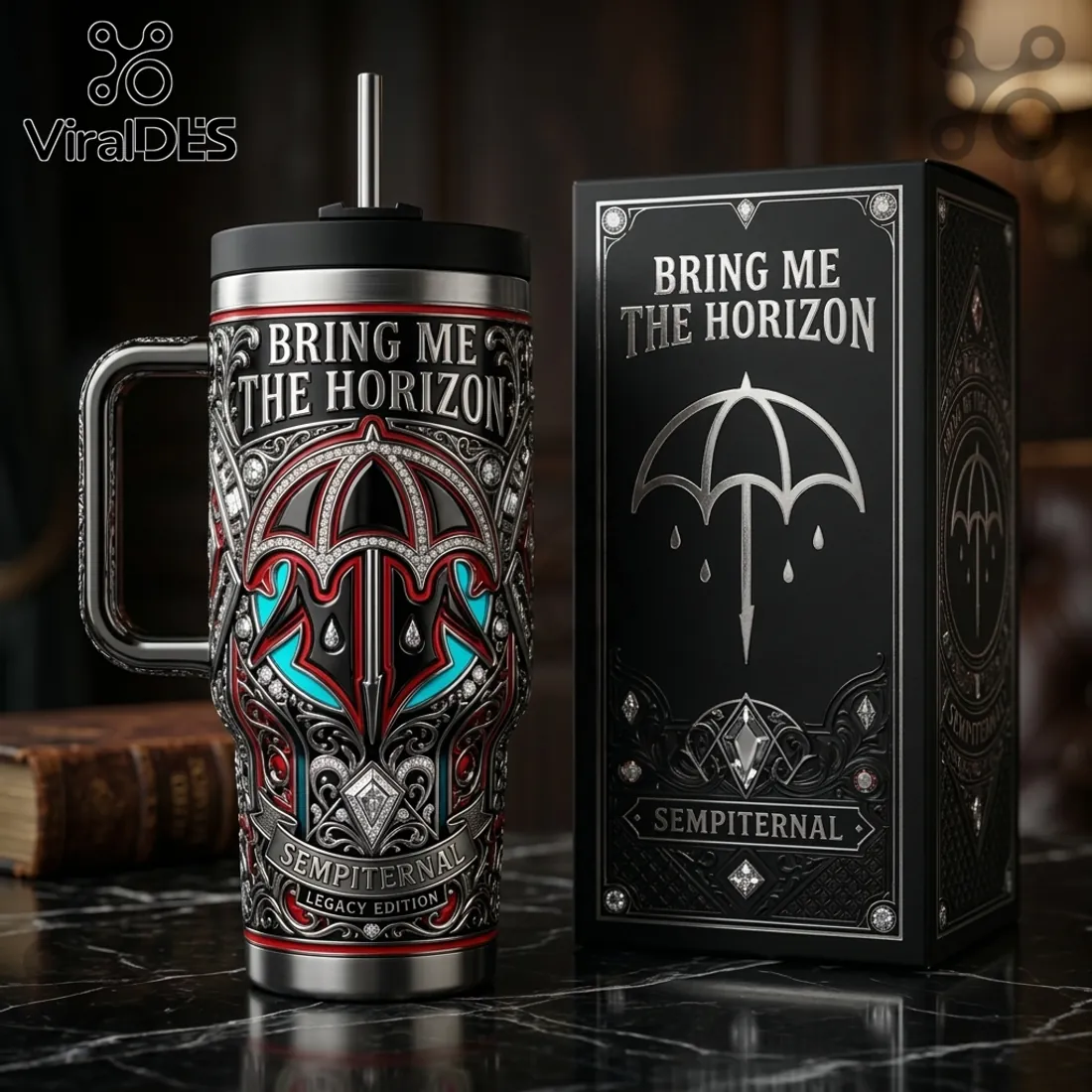 Bring Me The Horizon Sempiternal Legacy Edition Collectible 40oz Tumbler Bring Me The Horizon Sempiternal Legacy Edition Collectible 40oz Tumbler