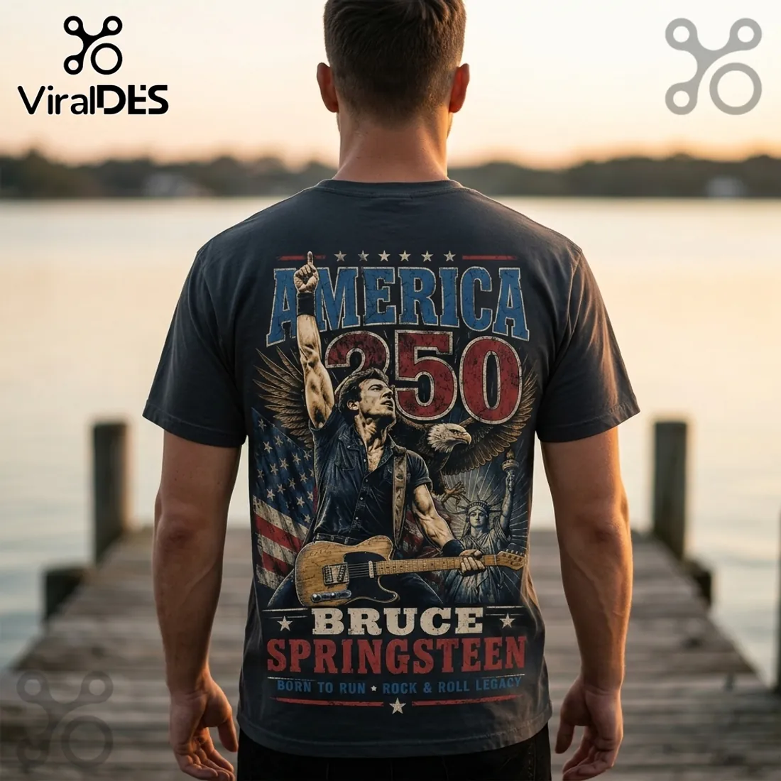 Bruce Springsteen 1978 Tour Anniversary America 250 T-shirt Bruce Springsteen 1978 Tour Anniversary America 250 T-shirt