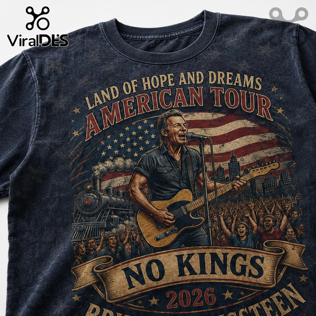 Bruce Springsteen Land of Hope and Dreams American Tour 2026 T-Shirt Bruce Springsteen Land of Hope and Dreams American Tour 2026 T-Shirt