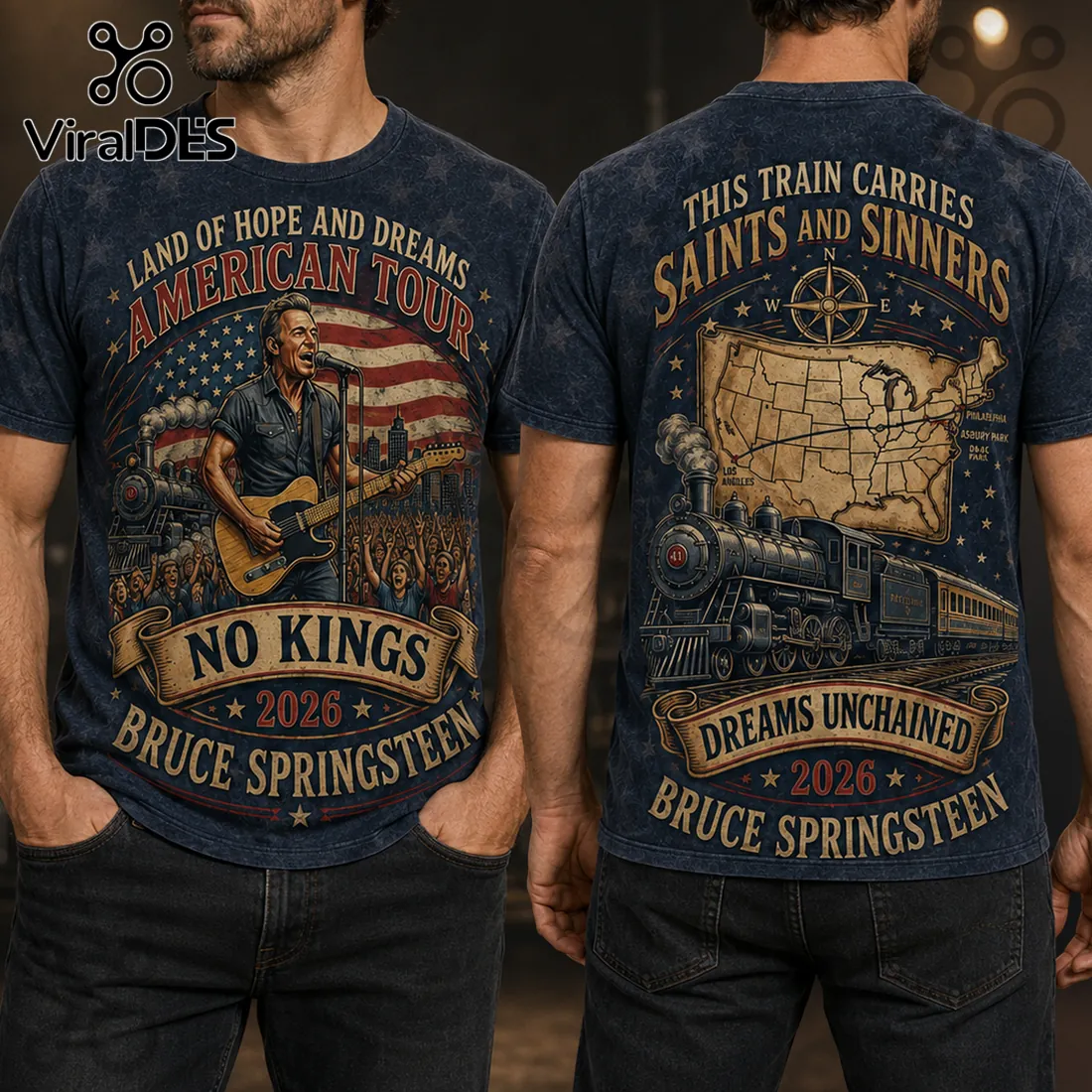 Bruce Springsteen Land of Hope and Dreams American Tour 2026 T-Shirt Bruce Springsteen Land of Hope and Dreams American Tour 2026 T-Shirt