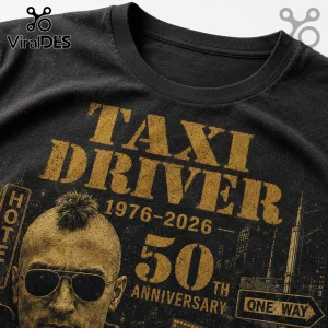 Taxi Driver 50th Anniversary 1976-2026 Travis Bickle T-Shirt
