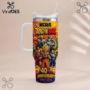 Dragon Ball Z 40th Anniversary Personalized Anime Stanley Tumbler