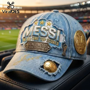 Lionel Messi Argentina Soccer Distressed Denim Cap Lionel Messi Argentina Soccer Distressed Denim Cap