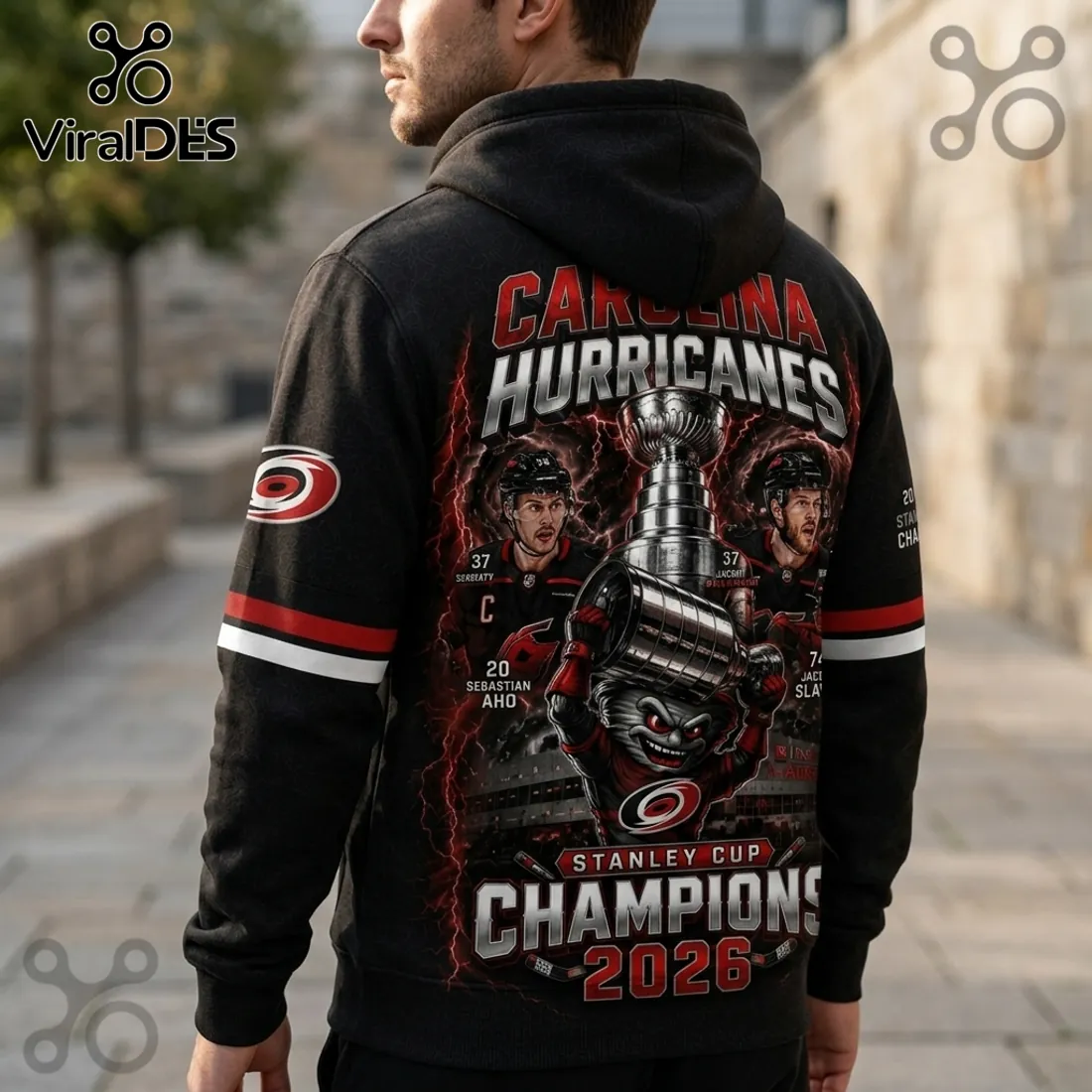 Carolina Hurricanes 2026 Stanley Cup Champions Black Pullover Hoodie Carolina Hurricanes 2026 Stanley Cup Champions Black Pullover Hoodie