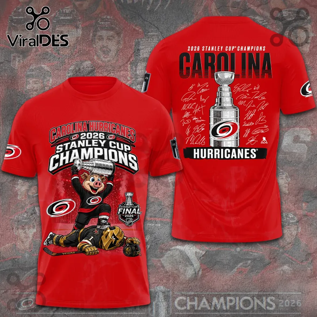 Carolina Hurricanes 2026 Stanley Cup Champions Mascot Hoodie Carolina Hurricanes 2026 Stanley Cup Champions Mascot Hoodie