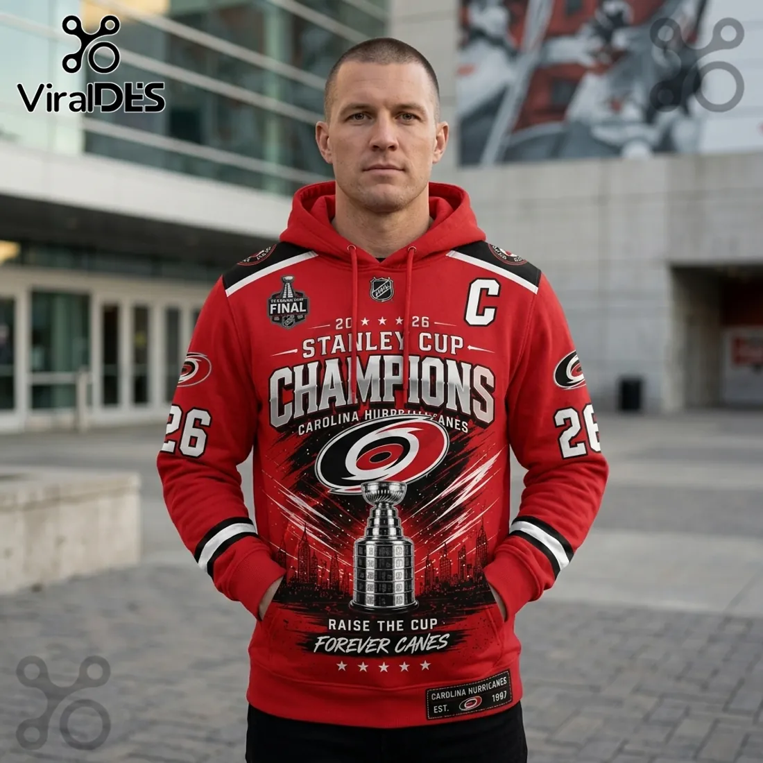 Carolina Hurricanes 2026 Stanley Cup Champions Pullover Hoodie Carolina Hurricanes 2026 Stanley Cup Champions Pullover Hoodie