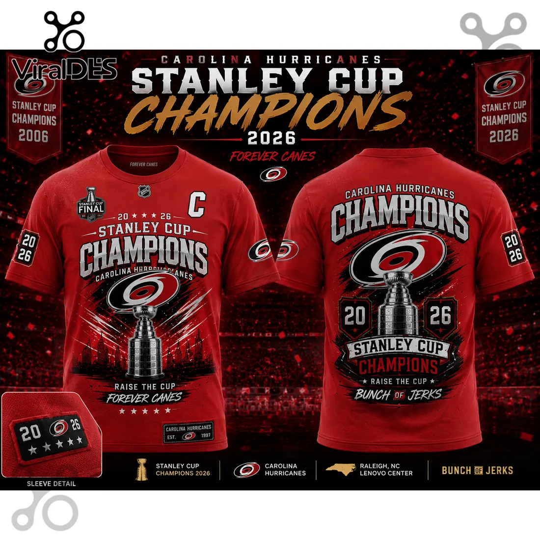 Carolina Hurricanes 2026 Stanley Cup Champions Pullover Hoodie Carolina Hurricanes 2026 Stanley Cup Champions Pullover Hoodie