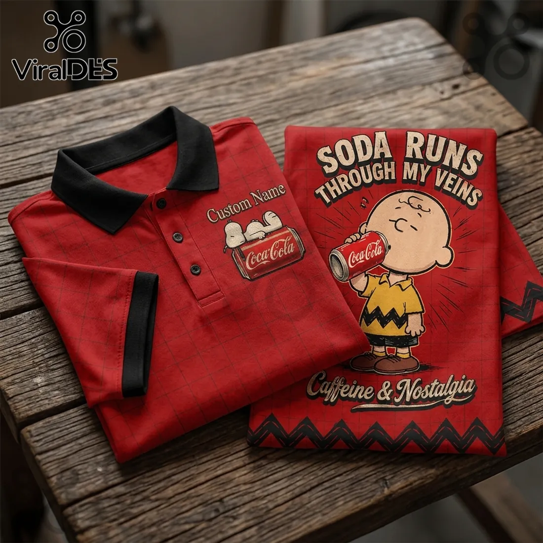 Charlie Brown x Coca-Cola Premium Polo Shirt Charlie Brown x Coca-Cola Premium Polo Shirt
