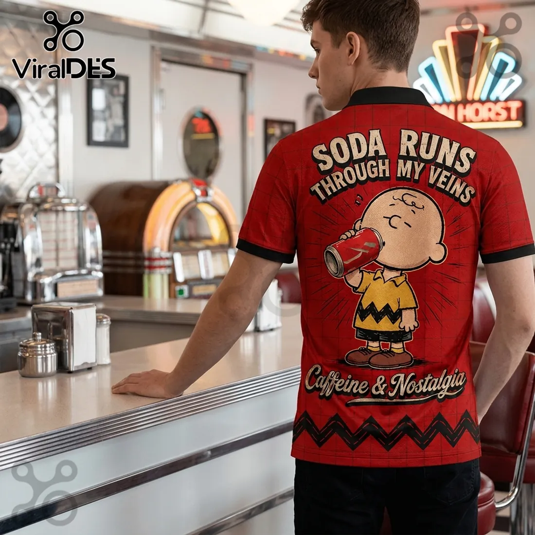 Charlie Brown x Coca-Cola Premium Polo Shirt Charlie Brown x Coca-Cola Premium Polo Shirt