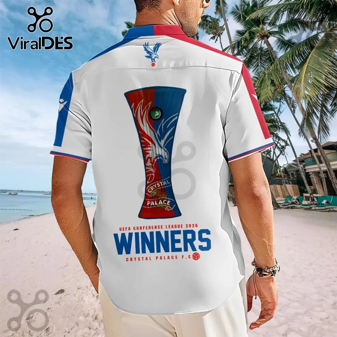 Crystal Palace FC 2026 UEFA Conference League Winners Hawaiian Shirt Crystal Palace FC 2026 UEFA Conference League Winners Hawaiian Shirt