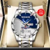 Arsenal FC Two-Tone Stainless Steel Luxury Quartz Wrist Watch Arsenal FC Two-Tone Stainless Steel Luxury Quartz Wrist Watch