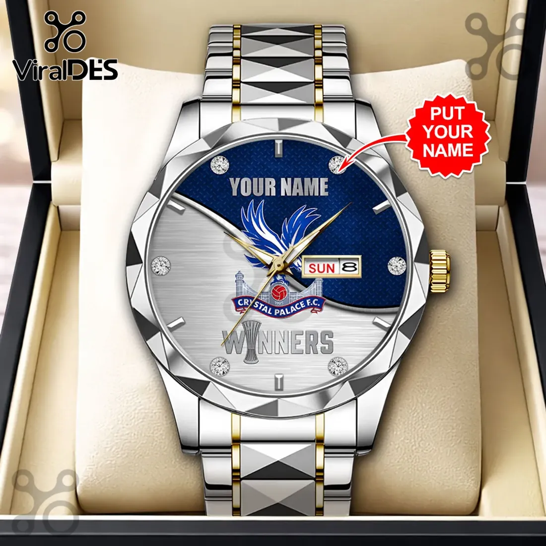 Crystal Palace FC 2026 UEFA Conference League Winners Quartz Watch Crystal Palace FC 2026 UEFA Conference League Winners Quartz Watch