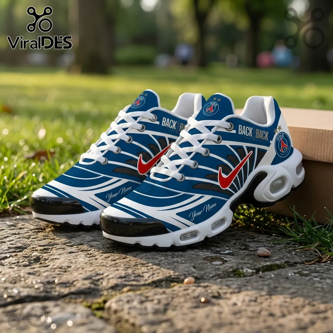 Custom Paris Saint-Germain Back to Back Air Max Plus Shoes Custom Paris Saint-Germain Back to Back Air Max Plus Shoes