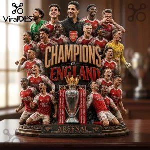 Arsenal FC Premier League Champions 2025/26 Collectible Acrylic Plaque Arsenal FC Premier League Champions 2025/26 Collectible Acrylic Plaque
