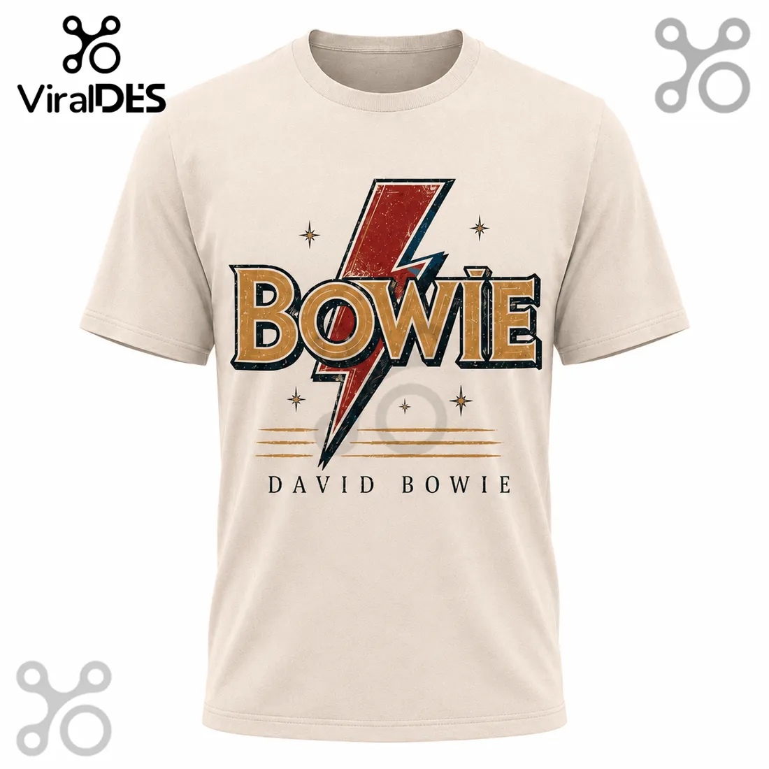 David Bowie Starman Tribute Retro Graphic T-Shirt David Bowie Starman Tribute Retro Graphic T-Shirt