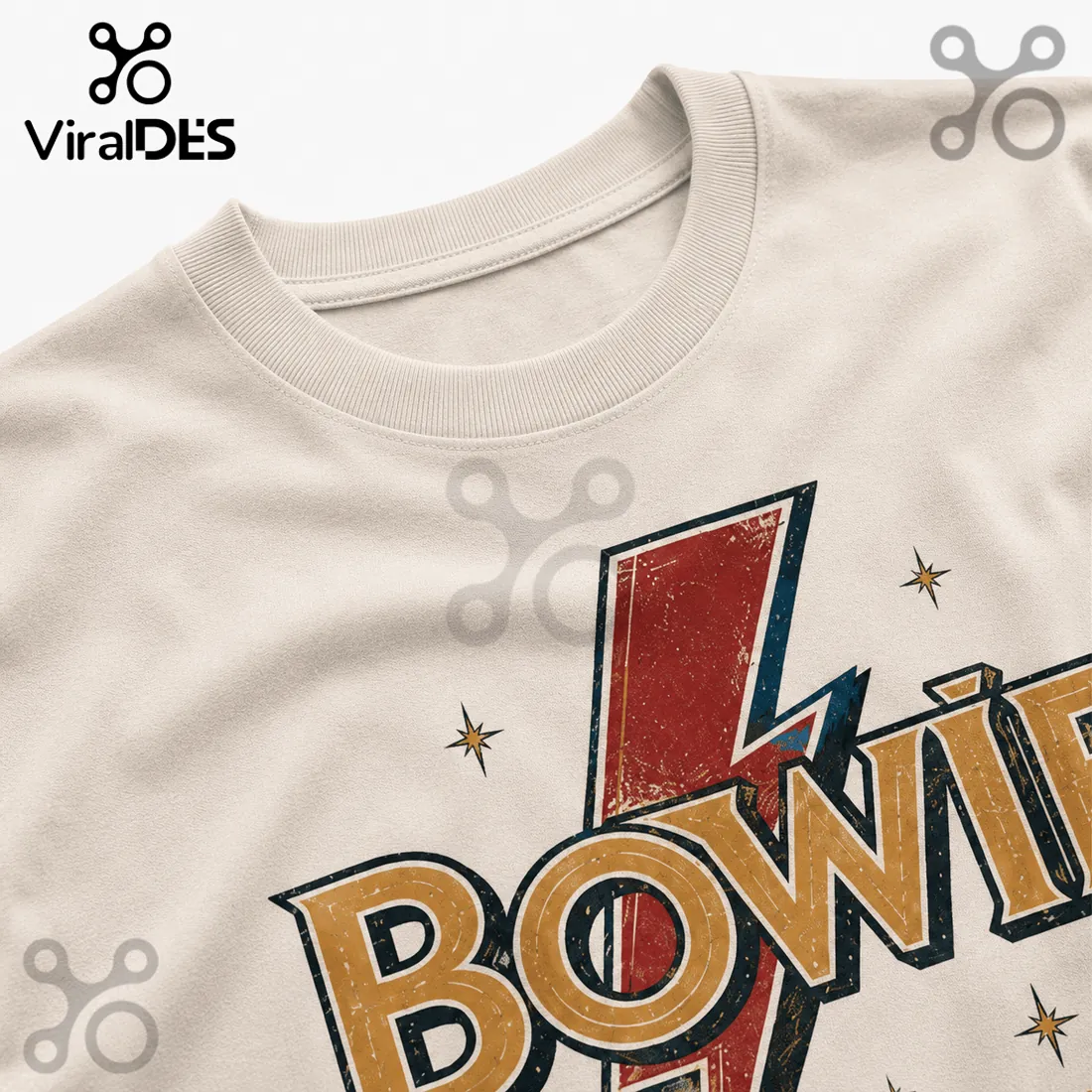 David Bowie Starman Tribute Retro Graphic T-Shirt David Bowie Starman Tribute Retro Graphic T-Shirt