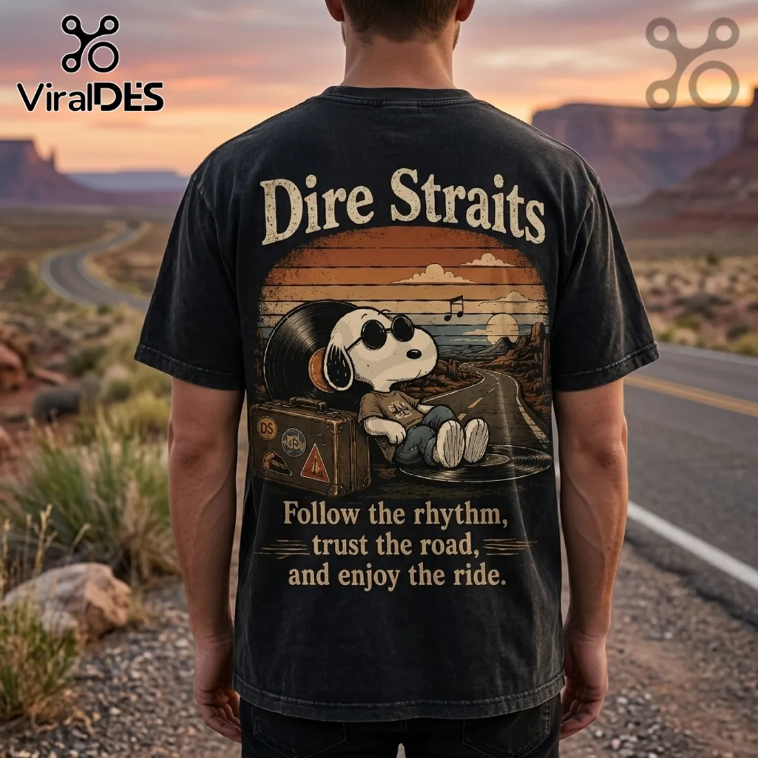 Dire Straits Snoopy Premium Mineral Wash T-Shirt Dire Straits Snoopy Premium Mineral Wash T-Shirt