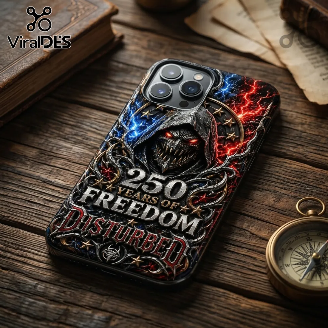 Disturbed x 250 Years Of Freedom Limited Edition Phone Case Disturbed x 250 Years Of Freedom Limited Edition Phone Case