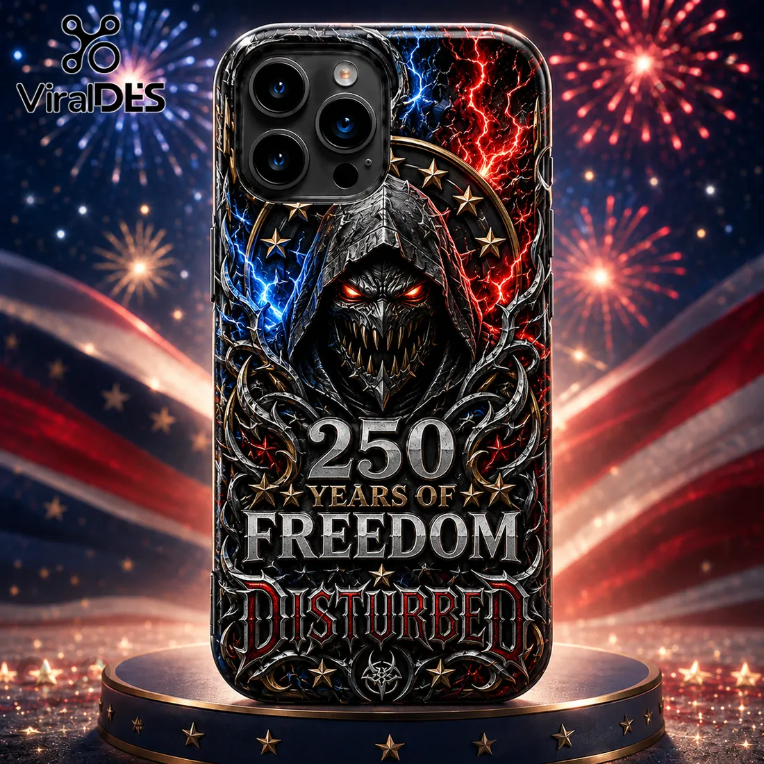 Disturbed x 250 Years Of Freedom Limited Edition Phone Case Disturbed x 250 Years Of Freedom Limited Edition Phone Case