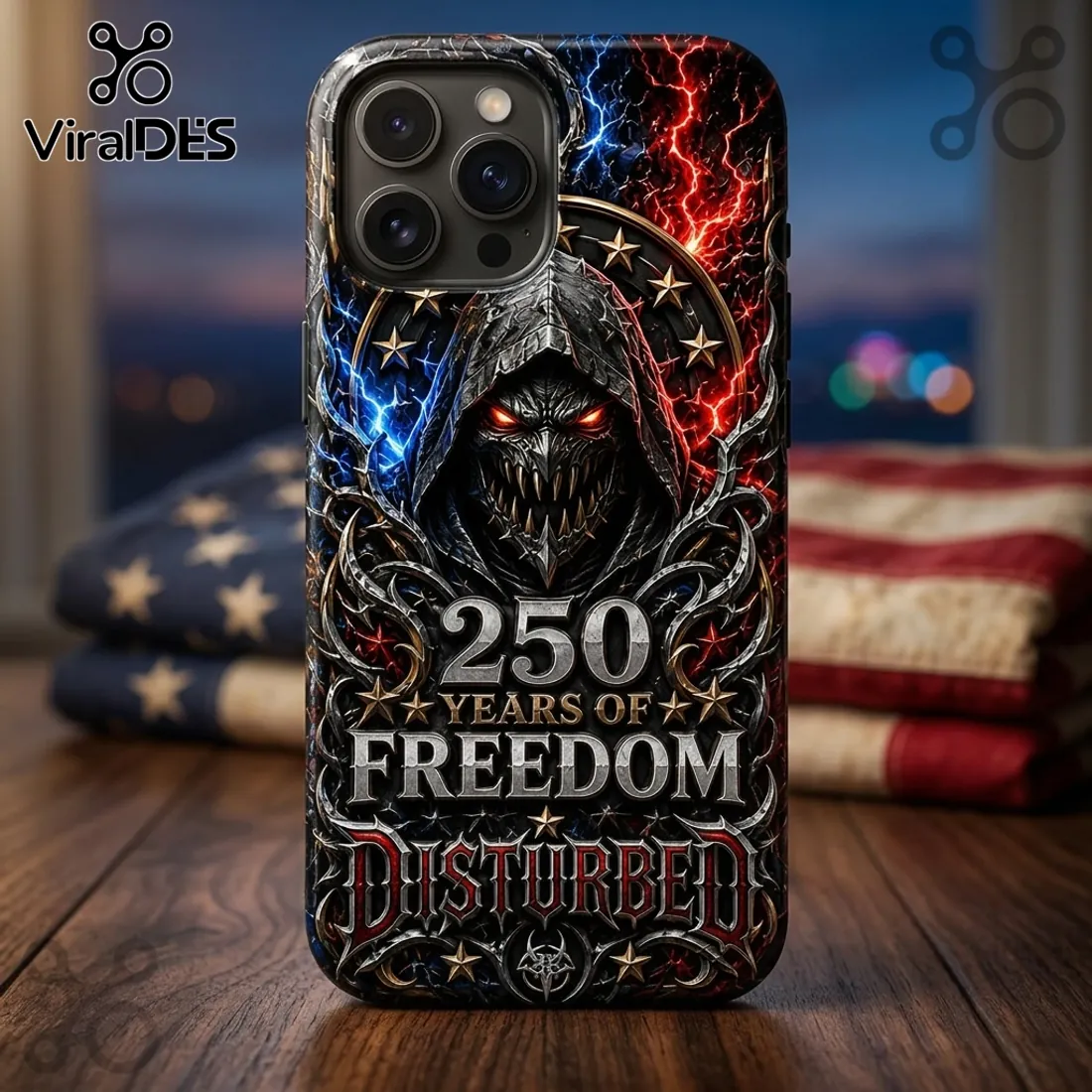 Disturbed x 250 Years Of Freedom Limited Edition Phone Case Disturbed x 250 Years Of Freedom Limited Edition Phone Case