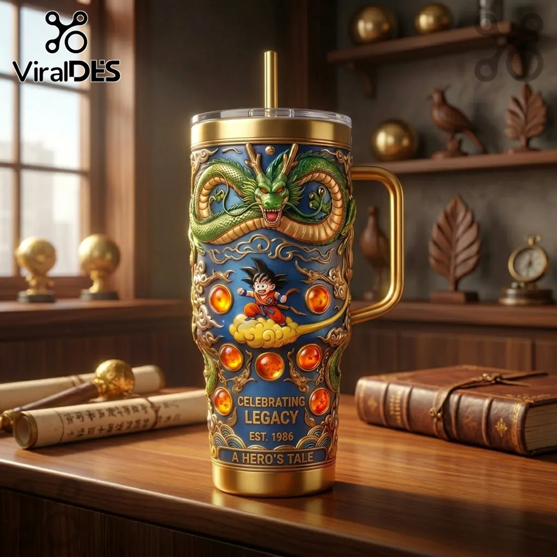 Dragon Ball 40th Anniversary 1986-2026 Stanley Tumbler 40oz Dragon Ball 40th Anniversary 1986-2026 Stanley Tumbler 40oz