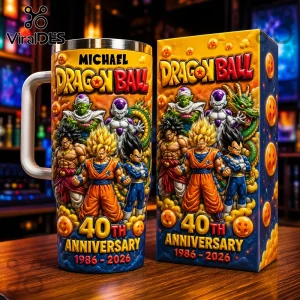 Dragon Ball Z 40th Anniversary Personalized Anime Stanley Tumbler