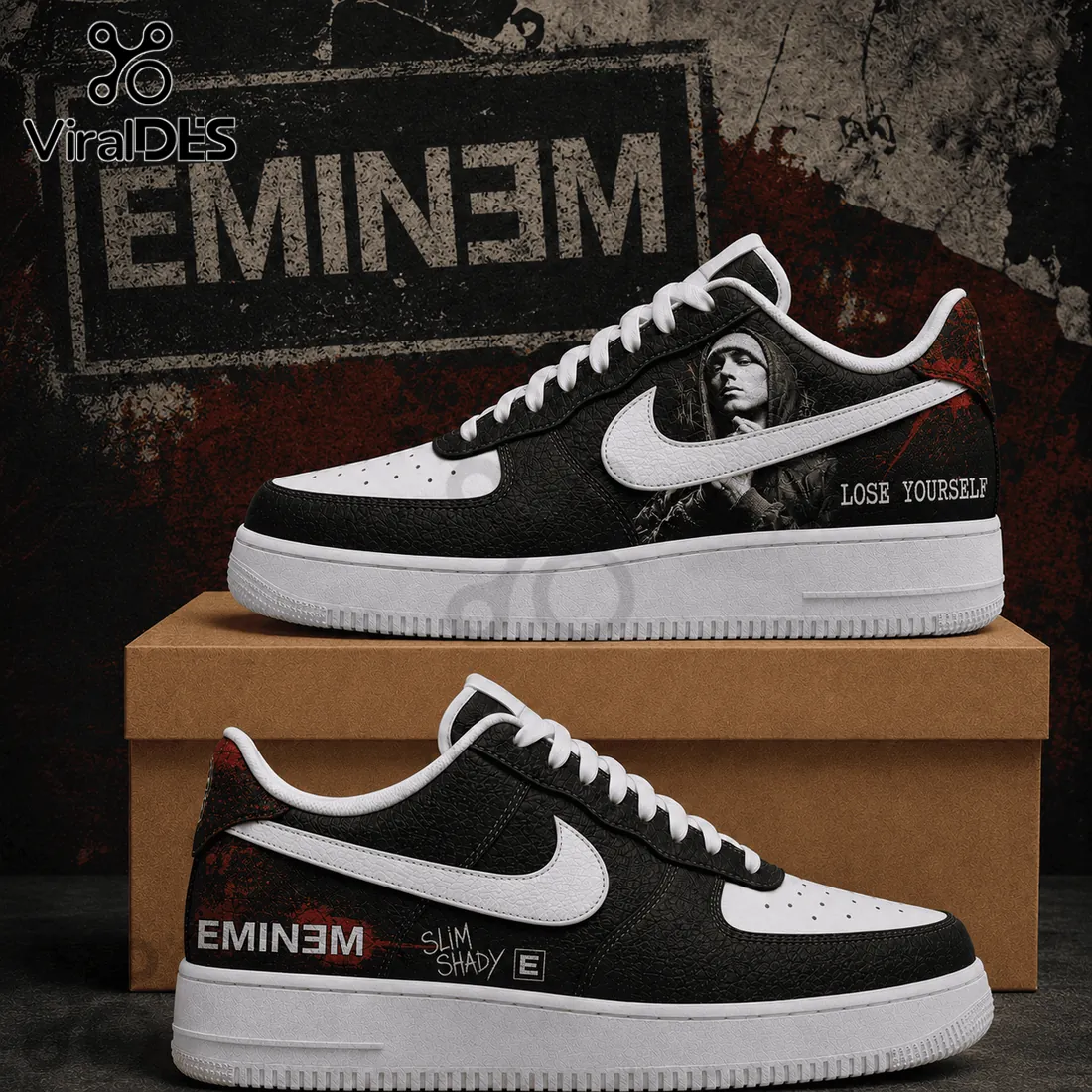 Eminem Lose Yourself Edition Nike Air Force 1 Sneakers Eminem Lose Yourself Edition Nike Air Force 1 Sneakers
