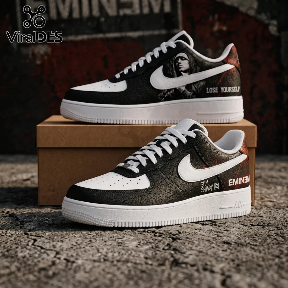Eminem Lose Yourself Edition Nike Air Force 1 Sneakers Eminem Lose Yourself Edition Nike Air Force 1 Sneakers