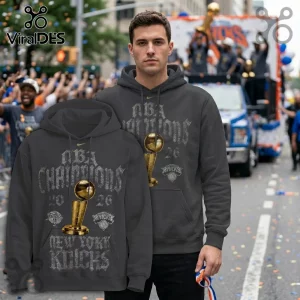 New York Knicks 2026 NBA Champions Limited Edition Charcoal Pullover Hoodie New York Knicks 2026 NBA Champions Limited Edition Charcoal Pullover Hoodie